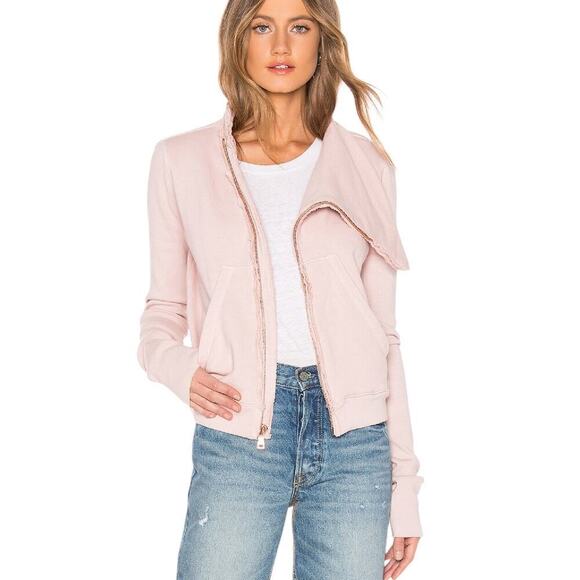 Frank & Eileen Tee Lab Side Zip Fleece Jacket In Dirty Ballerina Size Small - Picture 6 of 15